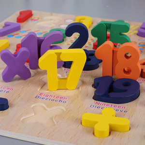 2026 Nouveau Bébé en Bois <span class=keywords><strong>Alphabet</strong></span> Numérique <span class=keywords><strong>Jeux</strong></span> de Société d'Association Éducatifs Casse-Tête de Chiffres Jouets Cadeaux pour Garçons et Filles - Product Image 3