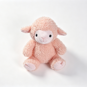 Oveja de Peluche Rosa Rubor Personalizada, de Lana Rizada y Esponjosa, con Orejas Caídas y Patas con Contraste - Product Image 3