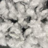 Fibre de polyester ignifuge non siliconée, creuse et conjuguée, de qualité supérieure, recyclée en usine, 15D 64mm HCNS, pour rembourrage