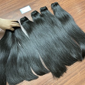 Extensions de cheveux naturels raides vietnamiens Super Double Drawn qualité cheveux crus en longueur personnalisée bons faisceaux pour faire des perruques de cheveux - Product Image 2