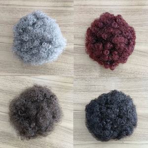 Amygirl Extension de cheveux synthétique haute température, afro bouclé crépu, court et volumineux, queue de cheval à cordon, chignon bouffant, chignon relevé, OMBRE - Product Image 6