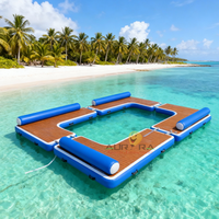 Plateforme flottante gonflable sur mesure pour jet ski, plateforme flottante gonflable, plateforme aquatique de loisirs