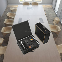 Tasse à café promotionnelle de luxe personnalisée + câble USB + haut-parleur + banque d'alimentation coffret cadeau du Nouvel An avec logo pour les entreprises