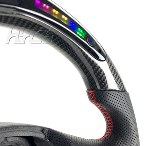 Accesorios interiores de coche personalizados LED volante de fibra de carbono para <span class=keywords><strong>BMW</strong></span> F30 F32 F10 F20 F07 F01 E46 E60 E90 M3 M4 M5 <span class=keywords><strong>M7</strong></span> - Product Image 4