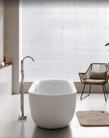 Baignoire autoportante moderne de luxe en acrylique de haute qualité avec design portable pour usage intérieur – Baignoire de trempage