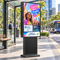 Affichage numérique extérieur AIYOS AI Audience Analytics, Android RK3588, IP66, haute luminosité, totem d'affichage des horaires des arrêts de bus