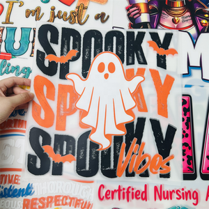 Etiquetas DTF Duraderas con Plastisol, Personalizables con Temática de Halloween, para Camisetas, Pegatinas y Bolsas, Transferencia Térmica DTF en <span class=keywords><strong>Ropa</strong></span> - Product Image 5