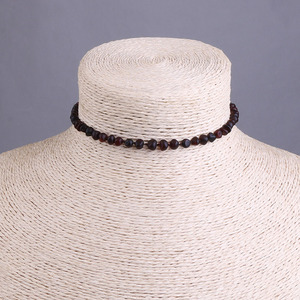 Collier pour bébé en <span class=keywords><strong>ambre</strong></span> de la Baltique brut en gros, 100% <span class=keywords><strong>ambre</strong></span> <span class=keywords><strong>véritable</strong></span> mat, colliers à chaîne pour enfants, colliers à perles, longueur environ 33 cm - Product Image 6