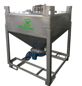 Wanlong ถังสเตนเลสเหลว1000L สารเคมี IBC 350gal โท้ท