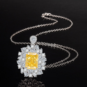 Nouveautés : Parure de bijoux en zircon glacé 10*14MM, plaqué or 18K de haute qualité, en cuivre inaltérable, colliers et bagues, cadeau de mariage - Product Image 4