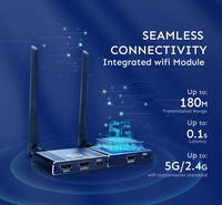 Kit Extensor HDMI Inalámbrico SY, Compatible con 1080P Full HD 200m, 1 PAR, Transmisor y Receptor HDMI Inalámbrico con Salida en Bucle HDMI e IR