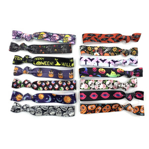 100 Yards 5/8Inch Halloween FOE 60 Thiết Kế <span class=keywords><strong>Skull</strong></span> Bat Pumpkin In Gấp Trên Vải Đàn Hồi Cho DIY Phụ Kiện Tóc <span class=keywords><strong>Ribbon</strong></span> - Product Image 5