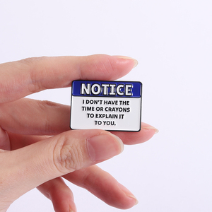 Pin de Esmalte con Frases Divertidas, No Tengo el Tiempo ni los Crayones para Expresarlo, Broche Divertido, Insignia de Solapa, Joyería, Regalo al por Mayor - Product Image 4