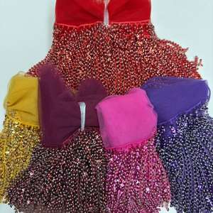 Новейшие модные дизайны ZSY: 16-сантиметровая цветная отделка из пайеток, бисера и кистей, бахрома с бусинами для декора платьев - Product Image 2