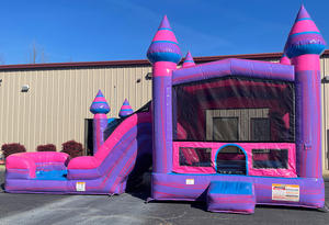 Castillo inflable con tobogán en oferta para alquiler comercial en fiestas al aire libre - Product Image 3