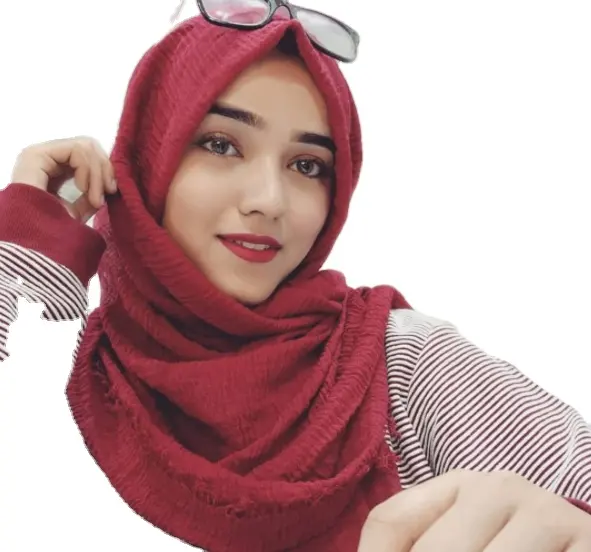 wholesale factory price 180*90cm cotton Crinkle Hijab Crimp Shawl Cotton Hijabs Muslim Women Shawls Scarves Head Wrap
