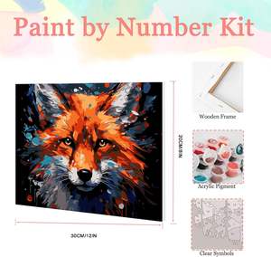 ภาพวาดระบายสีตามตัวเลข ปรับแต่งผืนผ้าใบสำหรับผู้ใหญ่ - ภาพวาดสีน้ำมันตามตัวเลข ศิลปะตกแต่งผนังบ้าน ชุดตกแต่งบ้าน - Product Image 2