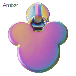 Etiquetas extractoras de cremallera #5 de alta calidad, logotipo de diseño de Hardware, abalorios extractores de bolsas de aleación de Zinc con deslizador - Product Image 6