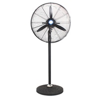 Ventilateur sur pied industriel de 30 pouces, électrique, à refroidissement par air, haute vitesse, robuste, en métal, oscillant, pour usage commercial