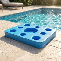 Plateau flottant léger en mousse NBR colorée sur mesure pour boissons et aliments, idéal pour le divertissement en piscine, vente en gros