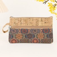 Tas Kosmetik & Tas Ponsel Perjalanan Ramah Lingkungan, Desain Khusus, Model Panjang, dengan Ritsleting, Portabel, Vegan, Dompet Unisex