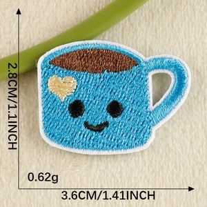 Mini Size Iron on Cute Korean Style Wappen <b>rainbow</b> Cup Sun Flower House Patch for Clothing Shoes Hat Decoration - Product Image 6