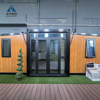 Maison préfabriquée mobile de luxe avec salle de bain, extensible, 2 chambres, salon, installation rapide, 20 pieds, personnalisable