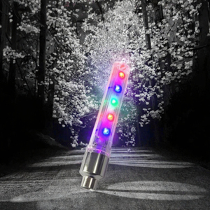 Cache-valve de pneu <span class=keywords><strong>lumineux</strong></span> arc-en-ciel, éclairage de roue, avec batterie - Product Image 3