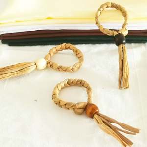 Servilletero de boda para banquetes artesanales tejidos a mano, servilletero tejido - Product Image 6