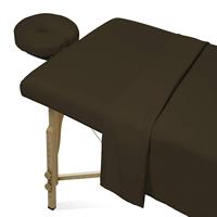 Drap plat de spa en coton microfibre taille personnalisée 80-100% ensemble de table housse de lit de qualité supérieure feuille de table de massage de caractère