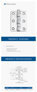 Customized Furniture <b>Hinges</b> Durable Quality Marine Doors Stainless Steel Stamping <b>Hinges</b> - Product Image 2