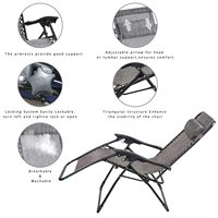 Vente en gros de chaise de bronzage légère, pliable, réglable, portable, confortable et durable pour pique-nique en plein air, camping, plage