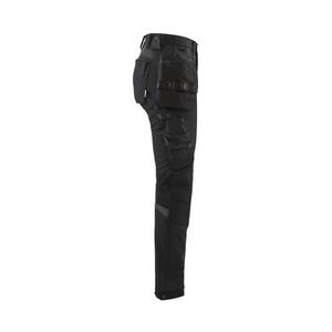 BLAKLADER - 719216459998D22 Pantalon d'artisan femme stretch dans les 4 sens Noir/Gris foncé-PANTALON DE TRAVAIL EAN 7330509742112 - Product Image 5