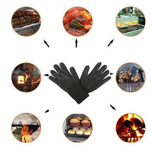 قفازات شواء مقاومة للحرارة مطبوعة مع بطانة قطنية، مقاومة للماء وآمنة للغسل في غسالة الأطباق، صالحة للاستخدام في الفرن وآمنة للطعام - Product Image 4