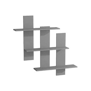 <b>Wall</b> <b>Mounted</b> <b>Shelf</b> 3 Tier Staggered Storage Rack For Living Room And Study Display Book Decorative Organizer Rectangle Shape - Product Image 3