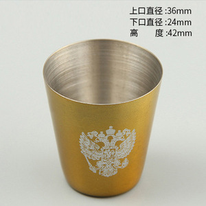 แก้วน้ำสแตนเลส 30 มล. แบบพกพา แก้วมินิ สไตล์เรียบง่าย - Product Image 4