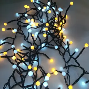 100发光二极管双色小串灯球球套圣诞灯花园派对庭院客厅