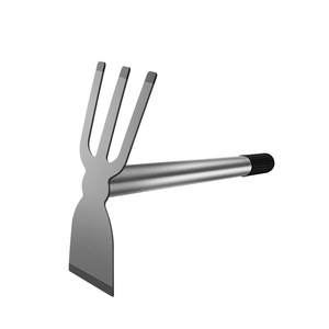 Mini houe Cpai en acier inoxydable, lame de 6 pouces, largeur de 4 pouces, houe et râteau combinés pour le jardinage et le creusement - Product Image 1