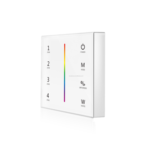 Skydance RF2.4G CCT/RGB/RGBW <span class=keywords><strong>4</strong></span> zonas inalámbrico montado en la pared controlador de panel táctil T21/T22/T24/T25 para iluminación <span class=keywords><strong>Led</strong></span> - Product Image 3