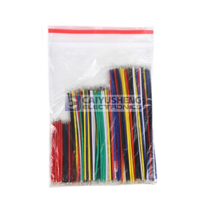 Paquete de 130 piezas de cables de conexión electrónicos de doble extremo estañados de 24 AWG, cables delgados para conectar dispositivos electrónicos. - Product Image 1