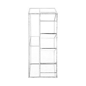 Personalizado OEM Oficina en Casa 4 niveles transparente acrílico papelería lápiz portalápices Mesa organizador de bolígrafos para escritorio - Product Image 6