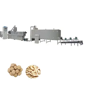 extruded soy protein bar maker extruder machine soya meat chunk making machine