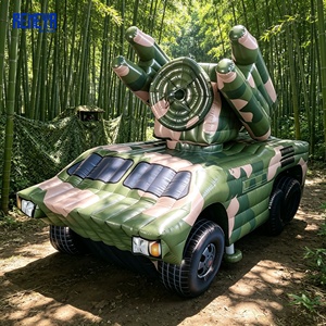 Camion gonflable de détection radar de type missile robuste et avancé avec réalisme de peinture et ignifugation pour l'entraînement de sécurité REMEYA - Product Image 1