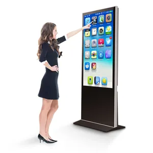 55 inch Floor Stand Digital Signage LCD Touch Screens Totem Advertising Equipment for supermarket/subway/restaurant