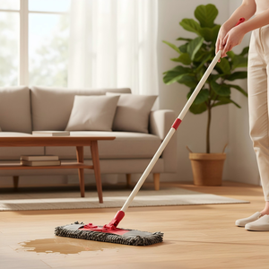 Nouvelle Arrivée - Serpillère Rotative 360° à Grande Tête de 42 cm en Microfibre, pour Nettoyage Humide et Sec, Mains Libres, pour le Nettoyage Domestique - Product Image 4