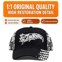 Cappelli Gorra di Alta Qualità Originali con Visiera Curva Baez X Shifu, Cappelli a 5 Pannelli con Strass, Cappellini da Baseball Sportivi Sad Boys, Cappelli Baez