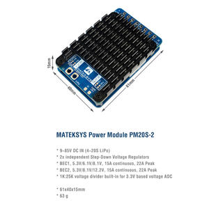 MODULO DI ALIMENTAZIONE MATEK PM20S-<span class=keywords><strong>2</strong></span> <span class=keywords><strong>4</strong></span> a 20S <span class=keywords><strong>2</strong></span> Regolatori Step-Down Indipendenti - Product Image 1