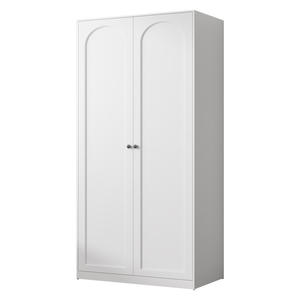 Armoire simple en acier à portes battantes, facile à assembler, rangement pour chambre à coucher, armoire métallique pour maison, location, appartement, design anti-poussière - Product Image 4