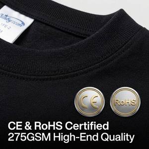T-shirt Oversize Personalizzata 100% Cotone con Spalle Cadenti e Taglio Boxy, 280GSM Pesante, Corta, Tinta Unita, Stile Streetwear, <span class=keywords><strong>Abbigliamento</strong></span> Uomo Y2K - Product Image 5