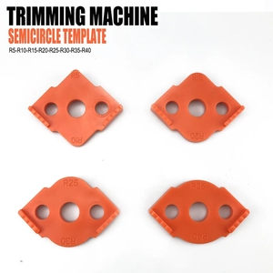 Plantillas de radio de esquina para enrutador de carpintería de 4 piezas Jig R5 a R40 Enrutamiento de esquinas curvas Fresado Circular Radian ABS Herramienta - Product Image 2